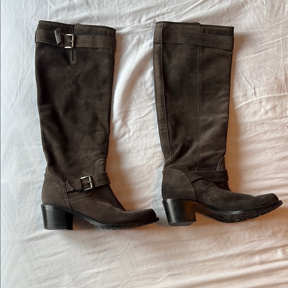 Vero Cuoio Brown Heeled Riding Boots
